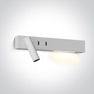 Sieninis LED šviestuvas 3W+6W 3000K 65146/W/W