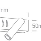 Sieninis LED šviestuvas 3W+6W 3000K 65146A/B/W Sieninis LED šviestuvas 3W+6W 3000K 65146A/B/W