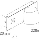 Sieninis LED šviestuvas 6W+4W 3000K 65147A/B/W Sieninis LED šviestuvas 6W+4W 3000K 65147A/B/W