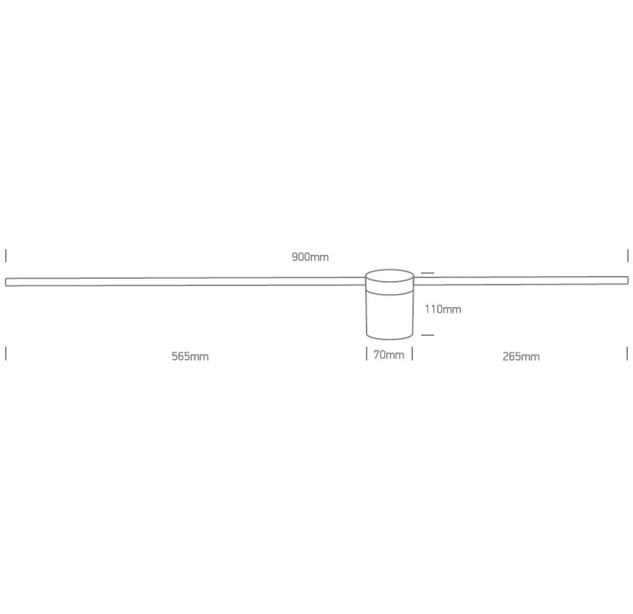 Decorative LED light fixture 15W 3000K 65148B/B/W Decorative LED light fixture 15W 3000K 65148B/B/W