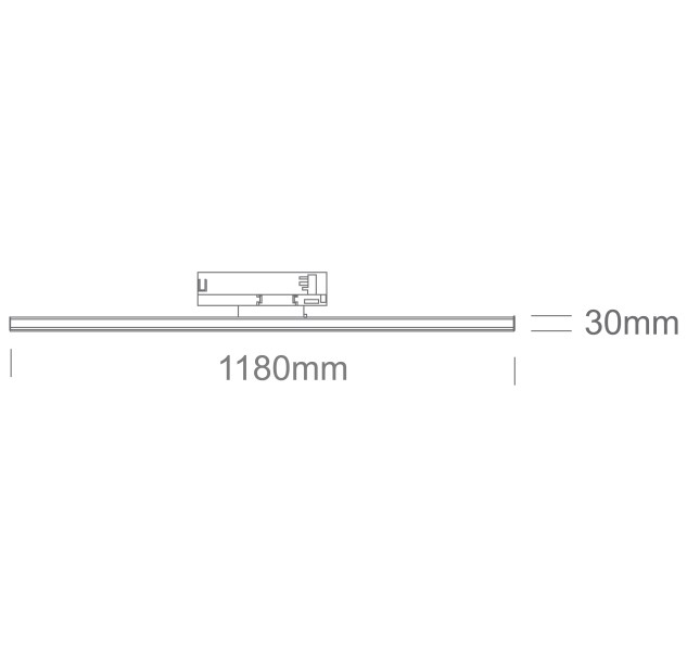 Bėginis LED šviestuvas 40W CCT 65172BT/B/V