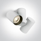 Lubinis/sieninis šviestuvas 2x2x10W GU10 65205E/W