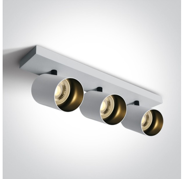 Lubinis/sieninis šviestuvas 3x3x10W GU10 65305N/W Lubinis/sieninis šviestuvas 3x3x10W GU10 65305N/W