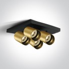 Lubinis/sieninis šviestuvas 4x4x10W GU10 65405N/BBS