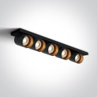 Lubinis/sieninis šviestuvas 5x5x10W GU10 65505N/B Lubinis/sieninis šviestuvas 5x5x10W GU10 65505N/B