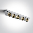 Lubinis/sieninis šviestuvas 5x5x10W GU10 65505N/W