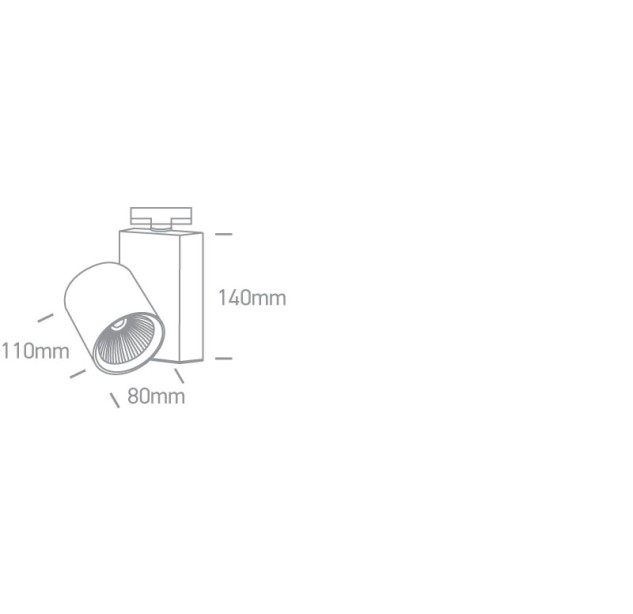 Bėginis LED šviestuvas 15W 4000K 65611NT/W/C
