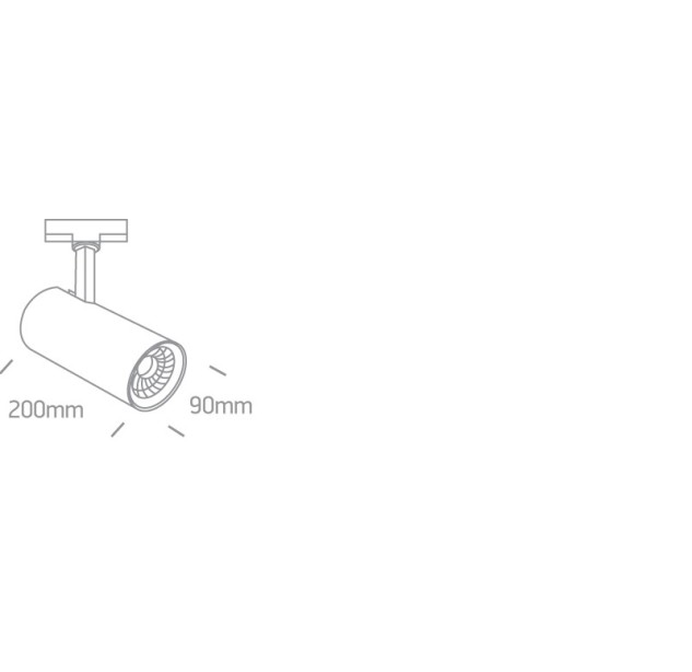 Bėginis LED šviestuvas 30W 3000K 65642CT/B/W