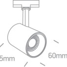 Bėginis LED šviestuvas 8W 3000K 65646T/B/W