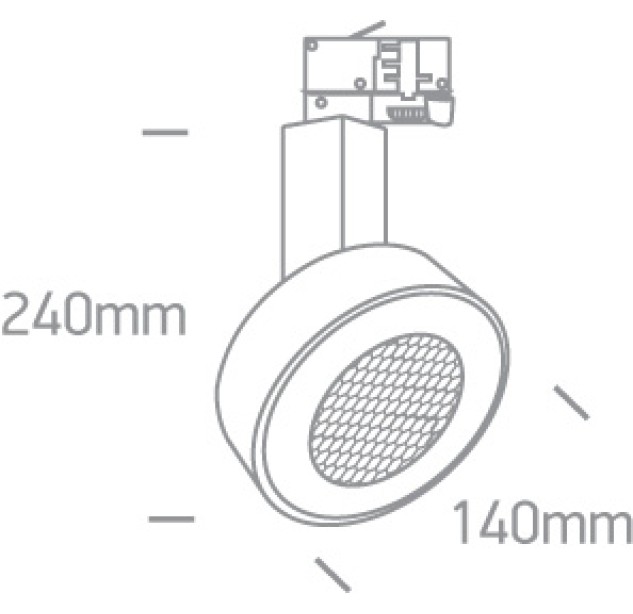 Bėginis šviestuvas 30W 4000K 65652T/B/C