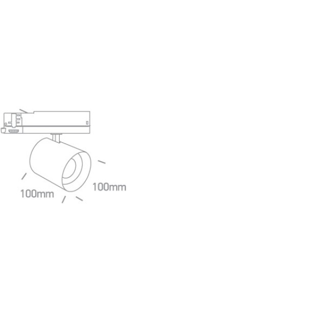 Bėginis LED šviestuvas 35W 4000K 65660BTL/W/C Bėginis LED šviestuvas 35W 4000K 65660BTL/W/C