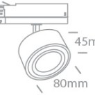 15W 3000K Track LED Light 65662AT/B/W 15W 3000K Track LED Light 65662AT/B/W