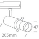 Bėginis LED šviestuvas 12W 3000K 65668T/B/W