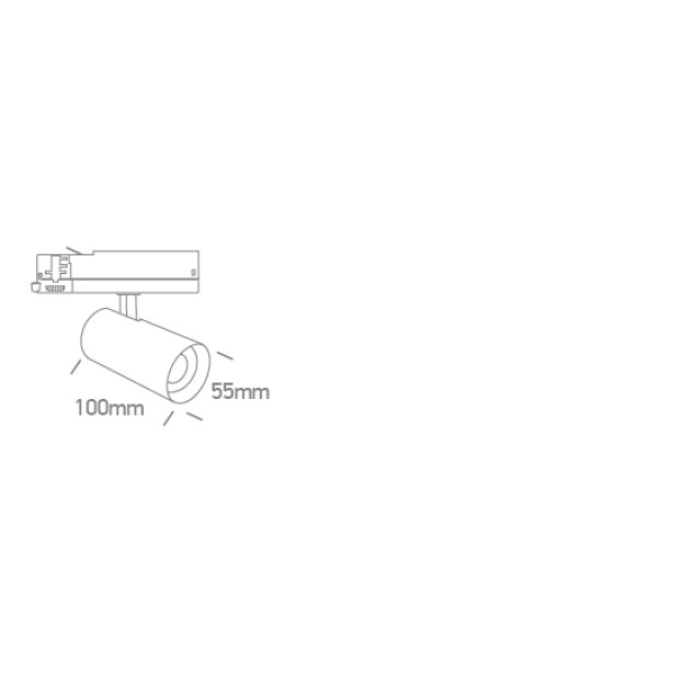 Bėginis LED šviestuvas 8W-10W-12W CCT 65670AT/W/V