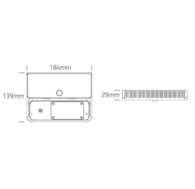 Sieninis LED šviestuvas 12W 4000K IP54 65748/B/C Sieninis LED šviestuvas 12W 4000K IP54 65748/B/C