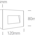 Sieninis LED šviestuvas 4W 3000K IP65 67076/B/W Sieninis LED šviestuvas 4W 3000K IP65 67076/B/W