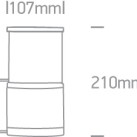 Lauko sieninis šviestuvas 20W E27 IP54 67094/AN Lauko sieninis šviestuvas 20W E27 IP54 67094/AN