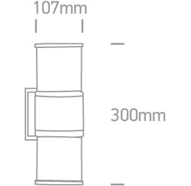 Lauko sieninis šviestuvas 2x2X20W E27 IP54 67098/AN Lauko sieninis šviestuvas 2x2X20W E27 IP54 67098/AN