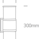 Lauko sieninis šviestuvas 2x2X20W E27 IP54 67098/BR Lauko sieninis šviestuvas 2x2X20W E27 IP54 67098/BR