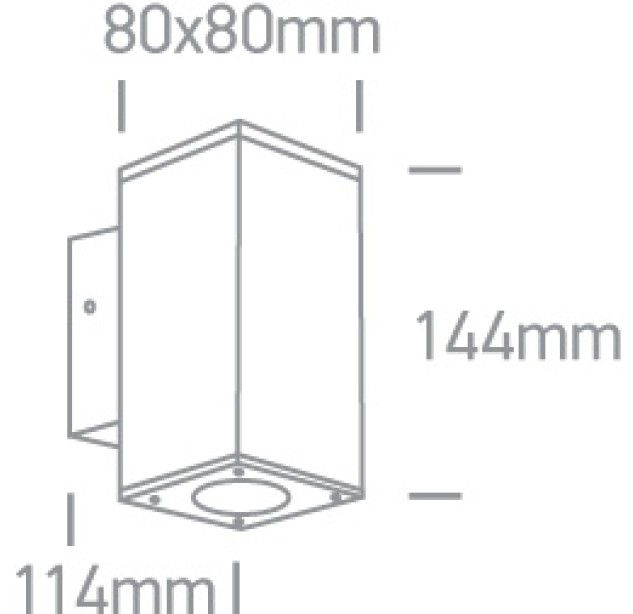 Sieninis LED šviestuvas 2x6W 3000K IP54 67138A/B/W Sieninis LED šviestuvas 2x6W 3000K IP54 67138A/B/W