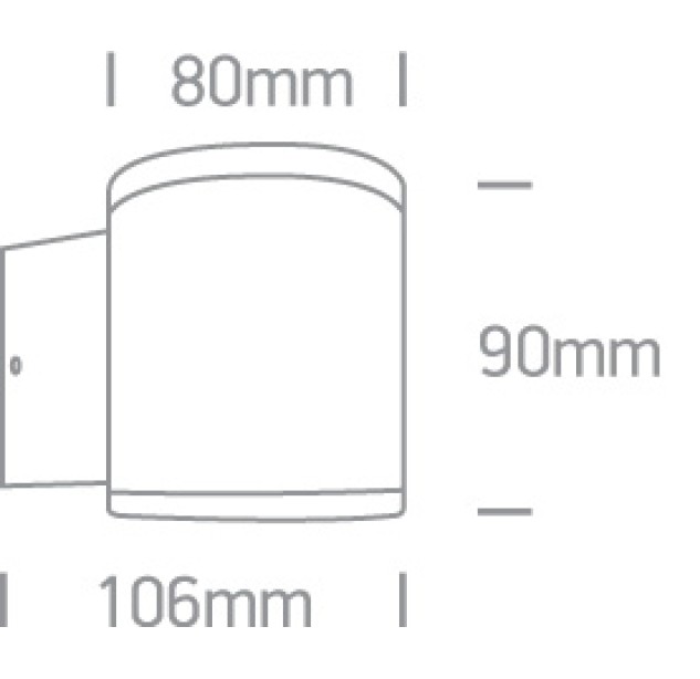 6W 3000K IP54 Wall-Mounted LED Light 67138E/AN/W