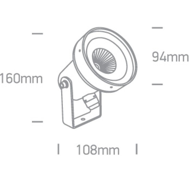 Lauko pastatomas LED šviestuvas 6W 3000K IP65 67196B/AN/W Lauko pastatomas LED šviestuvas 6W 3000K IP65 67196B/AN/W