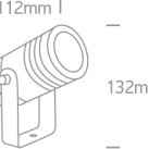 Lauko pastatomas šviestuvas 10W IP65 67198G/W