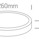 Lubinis LED šviestuvas 26W CCT IP65 67220A/B/V