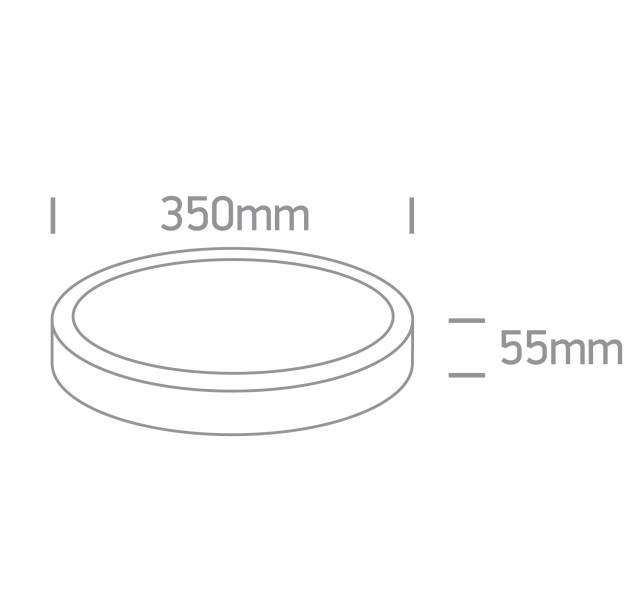 Lubinis LED šviestuvas 35W CCT IP65 67220B/W/V