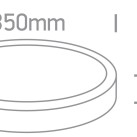 Lubinis LED šviestuvas 35W CCT IP65 67220B/W/V