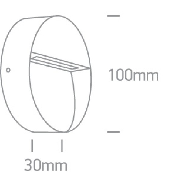 Sieninis LED šviestuvas 3W IP65 67359/AN/V