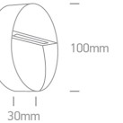 Sieninis LED šviestuvas 3W IP65 67359/W/V