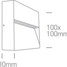 Sieninis LED šviestuvas 3W IP65 67359A/W/V Sieninis LED šviestuvas 3W IP65 67359A/W/V