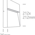 Sieninis LED šviestuvas 9W 3000K IP54 67360A/AN/W