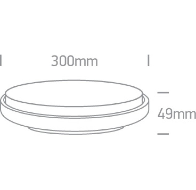Потолочный светильник LED 30 Вт 3000 К IP54 67363/W/W