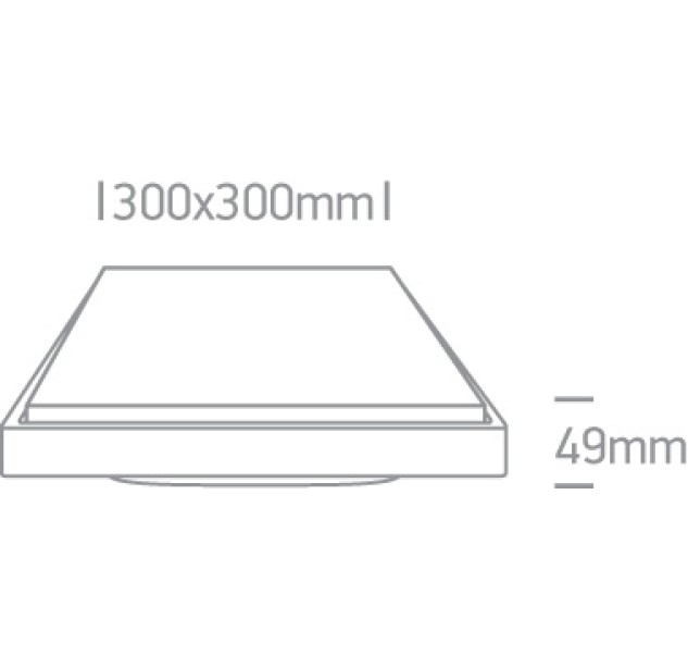 Lubinis LED šviestuvas 30W 3000K IP54 67363A/AN/W