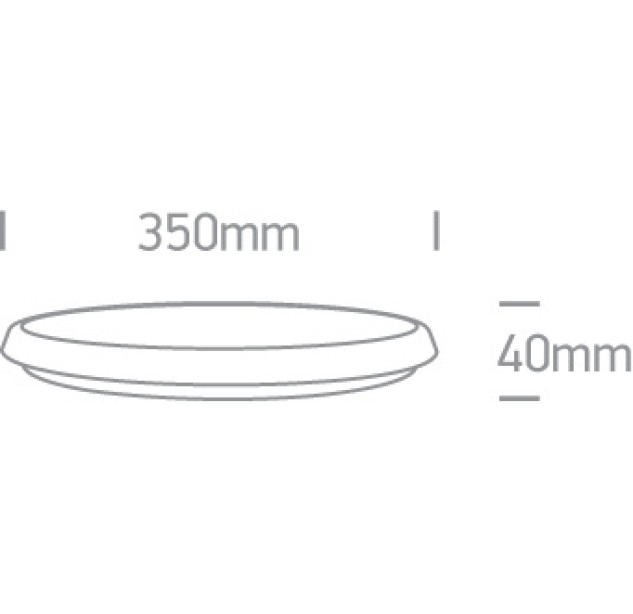 Lubinis LED šviestuvas 25W CCT IP54 67370/W/V