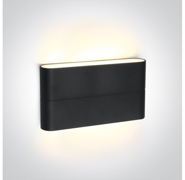Wall-mounted LED light fixture 2x6W 3000K IP54 67376A/AN/W