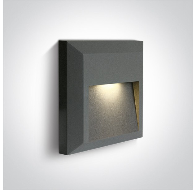 Sieninis LED šviestuvas 2W IP65 67388B/AN/V