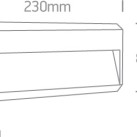 Sieninis LED šviestuvas 2W IP65 67388C/AN/V