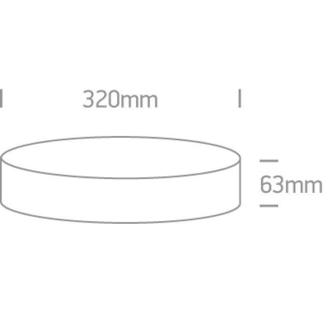 Lubinis LED šviestuvas 21W 3000K IP65 67390/AN/W