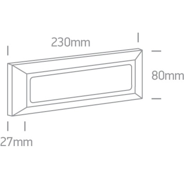 Lubinis/sieninis LED šviestuvas 3,5W IP65 67394/AN/V Lubinis/sieninis LED šviestuvas 3,5W IP65 67394/AN/V