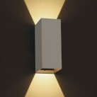 Sieninis LED šviestuvas 2x3W 3000K IP54 67398A/W/W