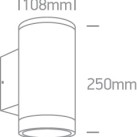 Sieninis šviestuvas 2x2x20W E27 IP65 67400E/AN Sieninis šviestuvas 2x2x20W E27 IP65 67400E/AN