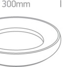 Lubinis LED šviestuvas 25W 3000K IP40 67402/B/W