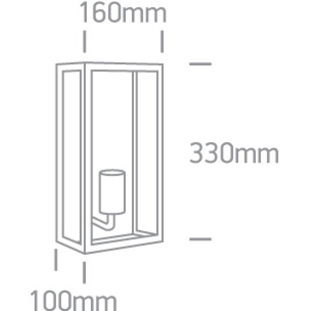 Lauko sieninis šviestuvas 12W E27 IP43 67406A/B