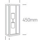 Lauko sieninis šviestuvas 2x2x12W E27 IP43 67406B/B