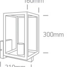 Lauko sieninis šviestuvas 12W E27 IP43 67406C/B Lauko sieninis šviestuvas 12W E27 IP43 67406C/B