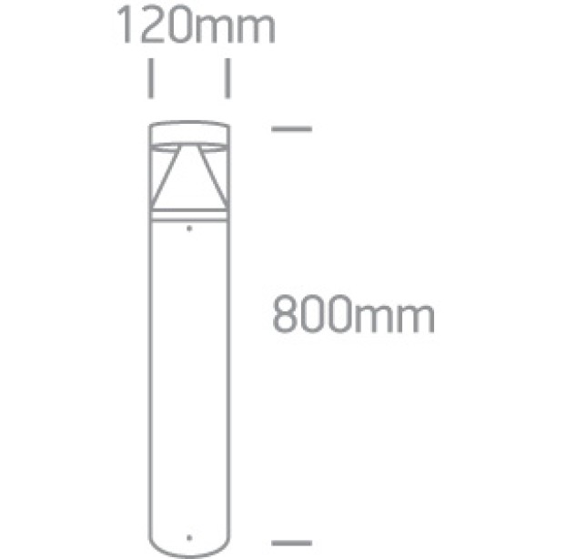 Lauko pastatomas LED šviestuvas 12W 4000K IP65 67410/AN/C