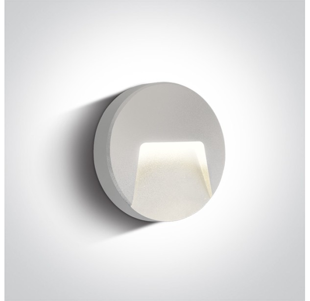 Sieninis LED šviestuvas 3W IP65 67414/W/V